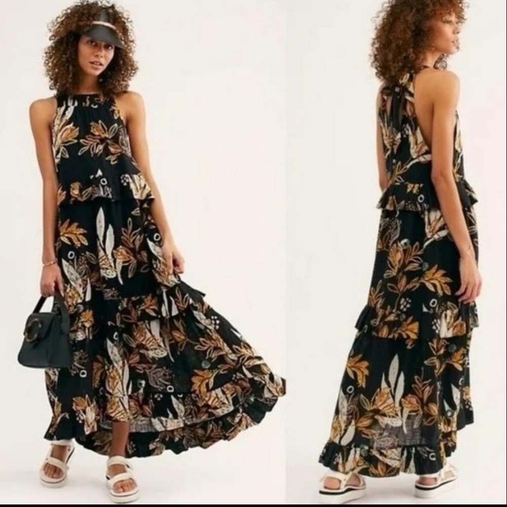 NWOT Free People Anita Floral Printed Maxi Dress